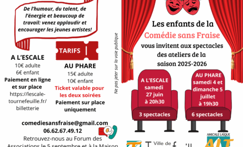 Spectacles des ateliers de La Comédie Sans Fraise
